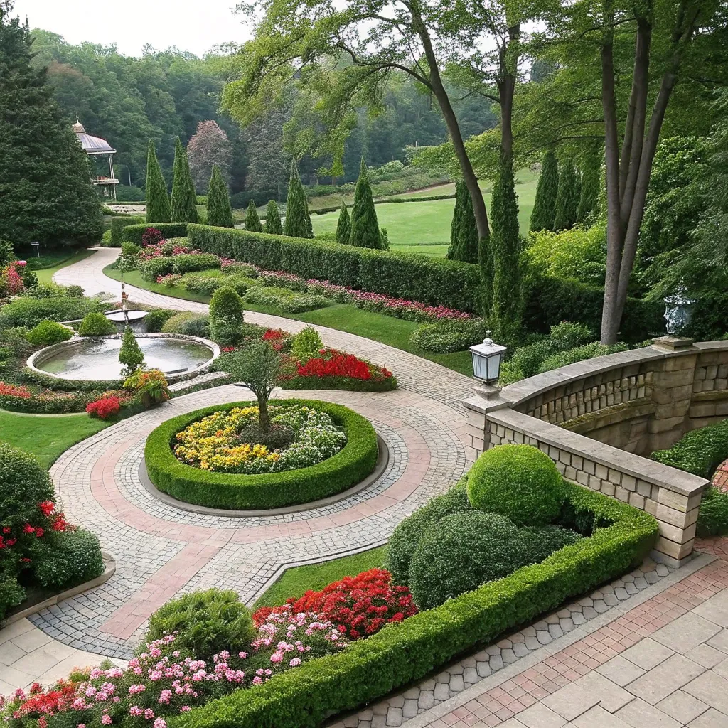 Example of professional garden layout design